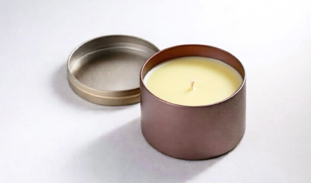 Daisy 8oz rose gold tin